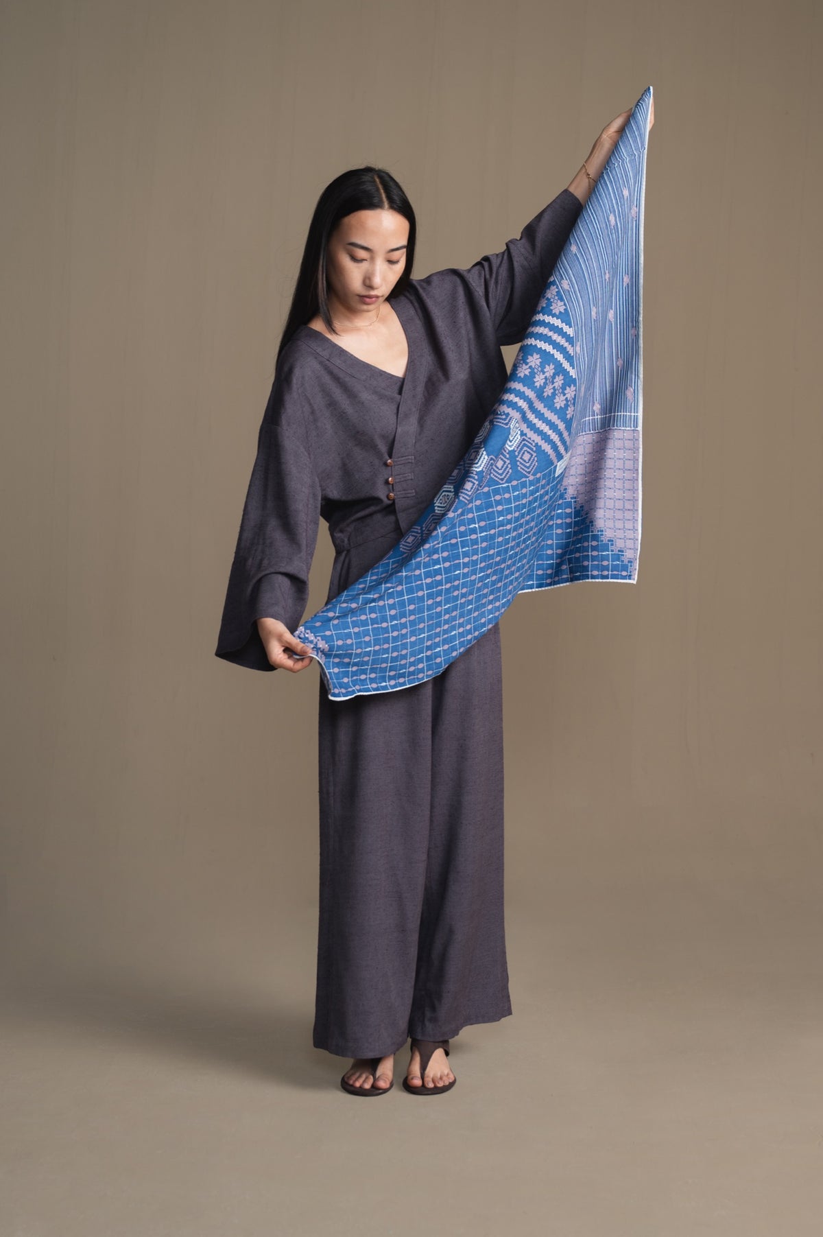 The Loom Scarf | Ensign Blue