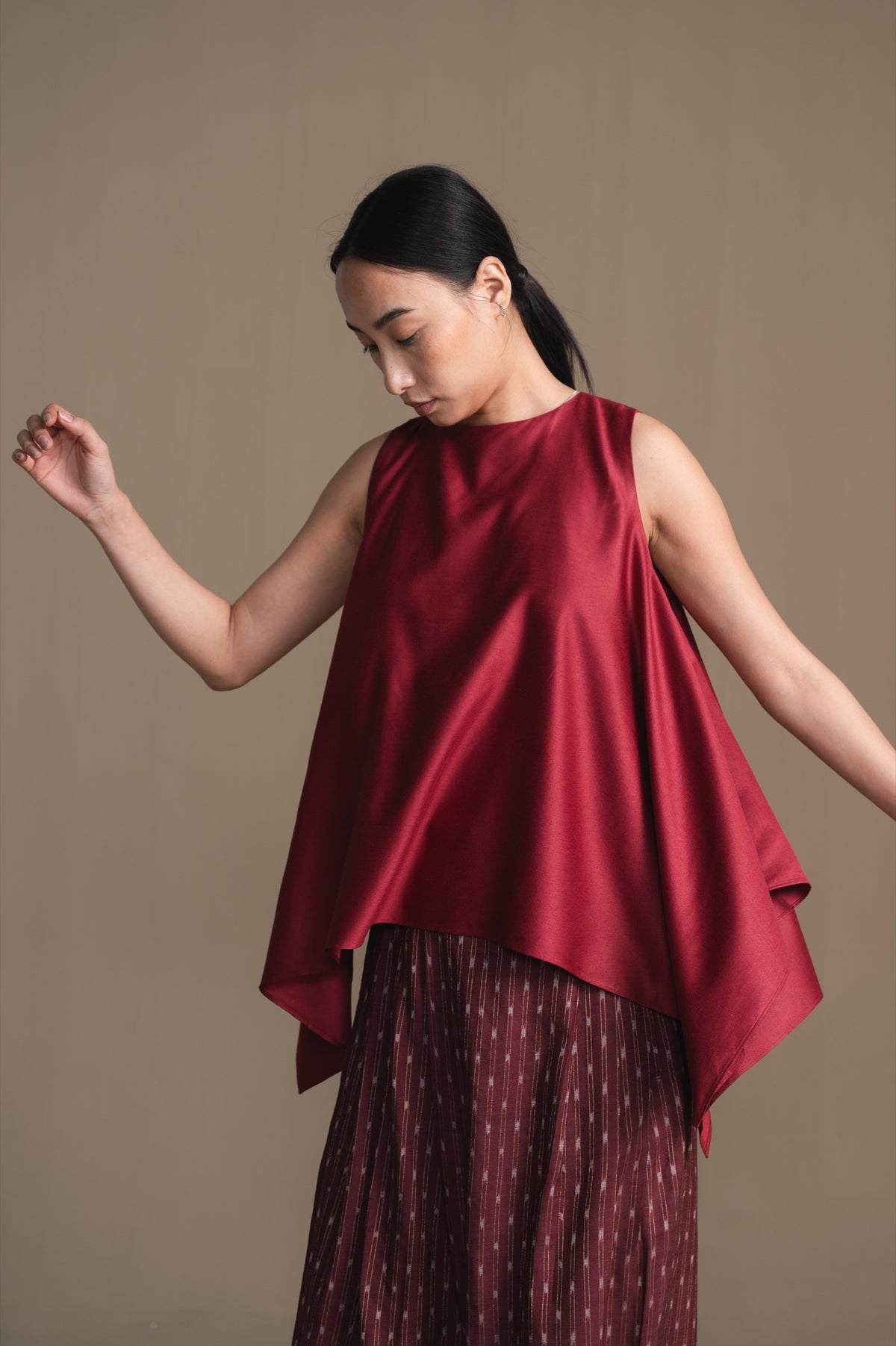 The Grace Blouse | Burgundy