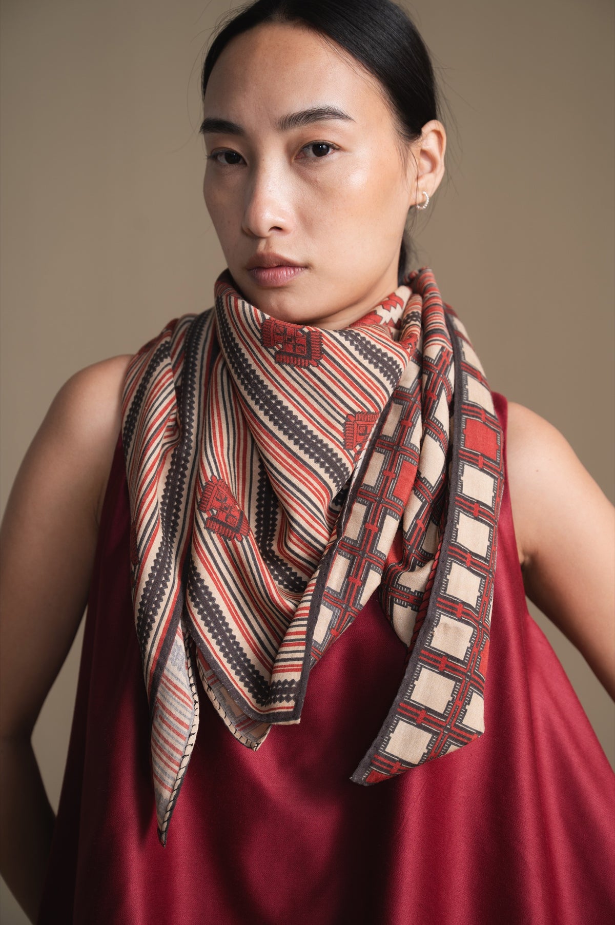The Loom Scarf | Burnt Chestnut