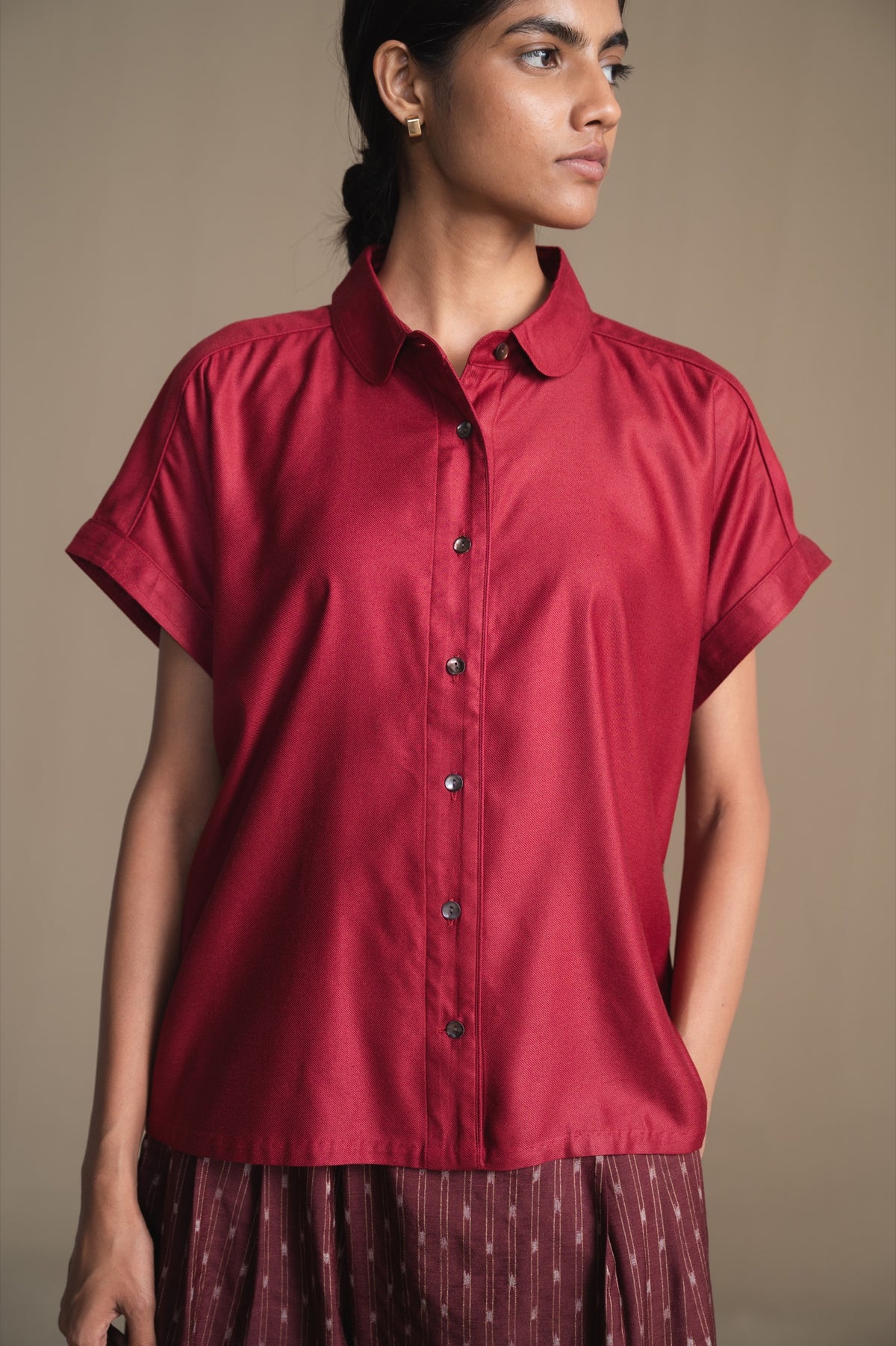 The Fern Shirt | Burgundy