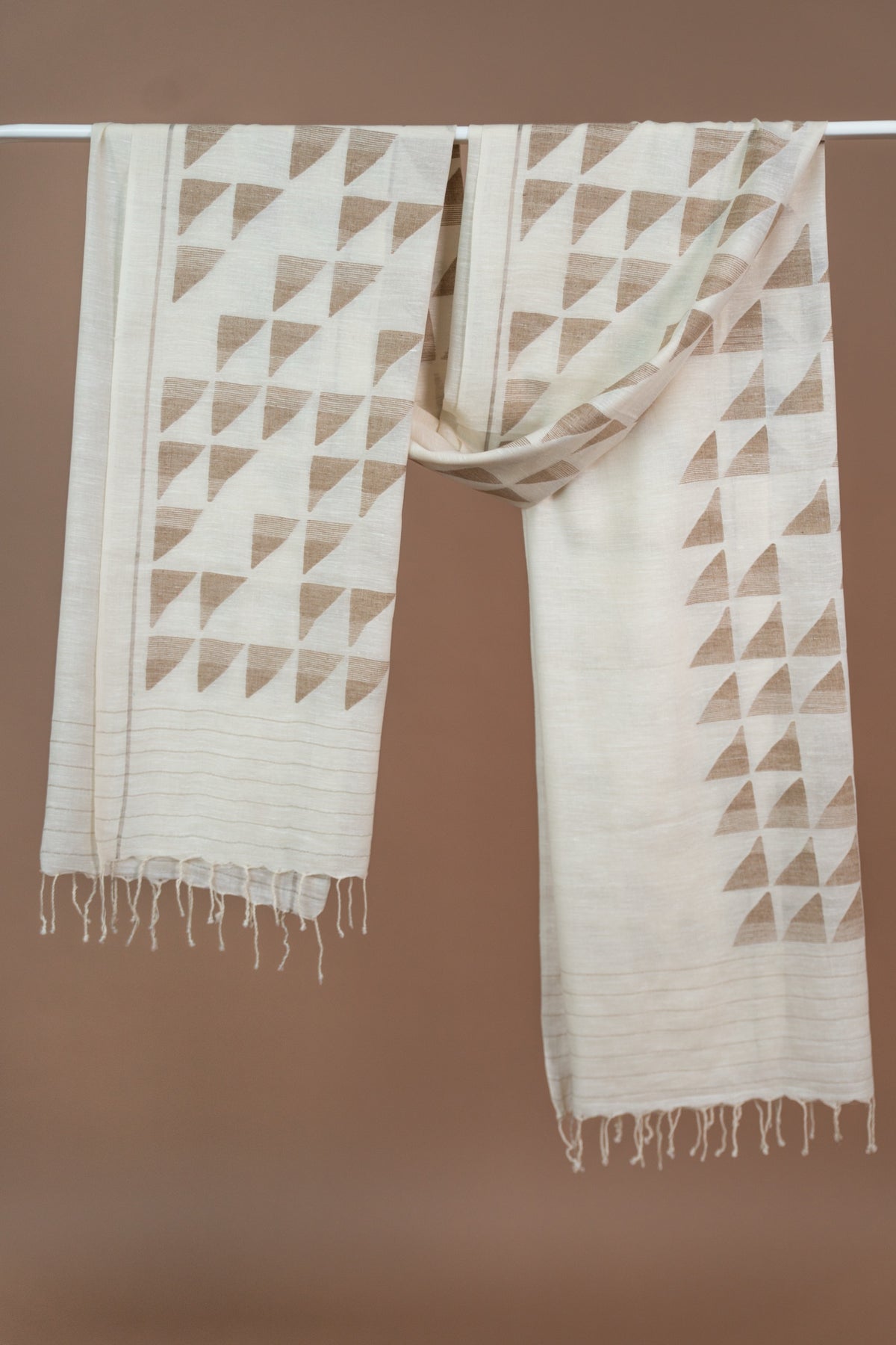 Cascade Jamdani Shawl | Natural & Harvest