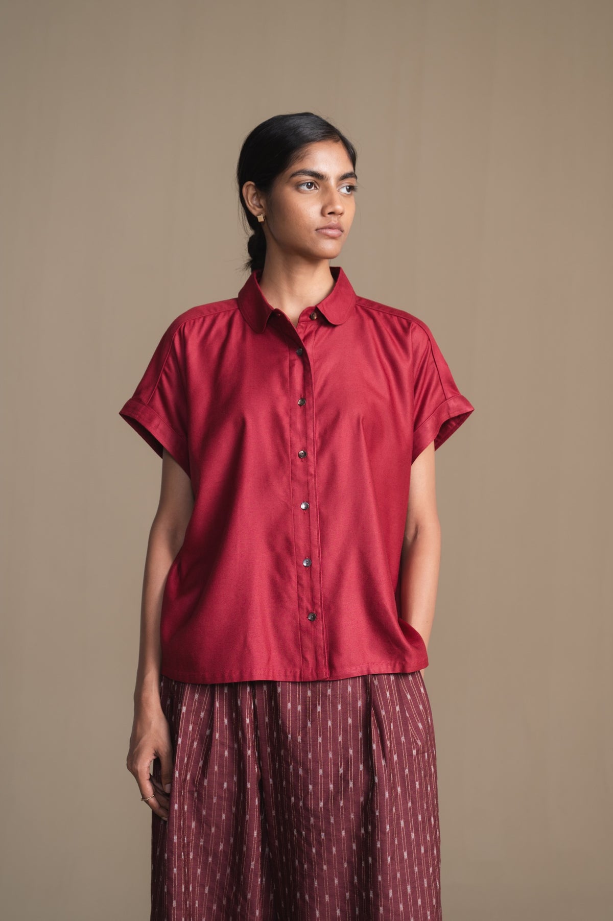 The Fern Shirt | Burgundy