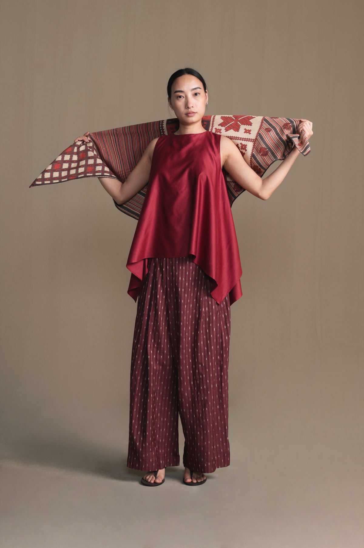 The Loom Scarf | Burnt Chestnut