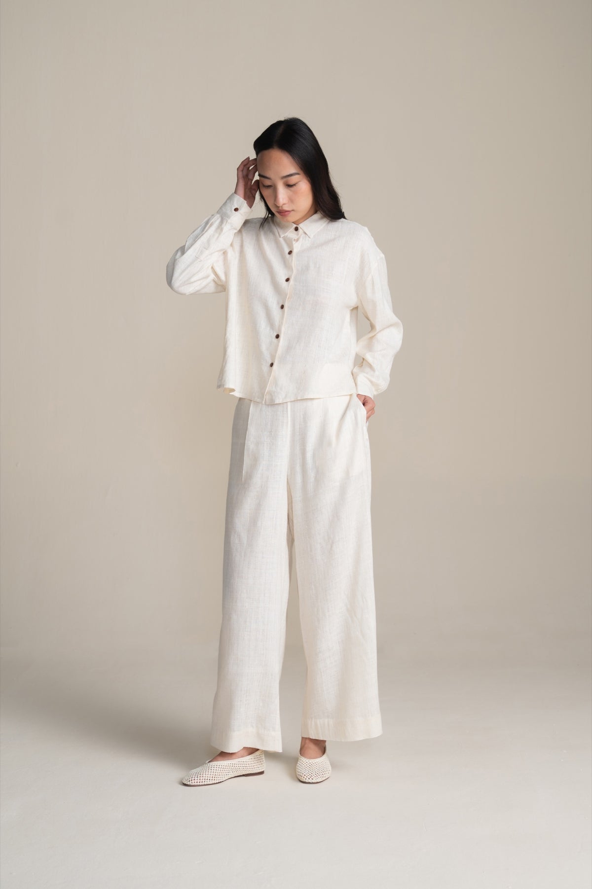 The Charkha Co-Ord | Ivory