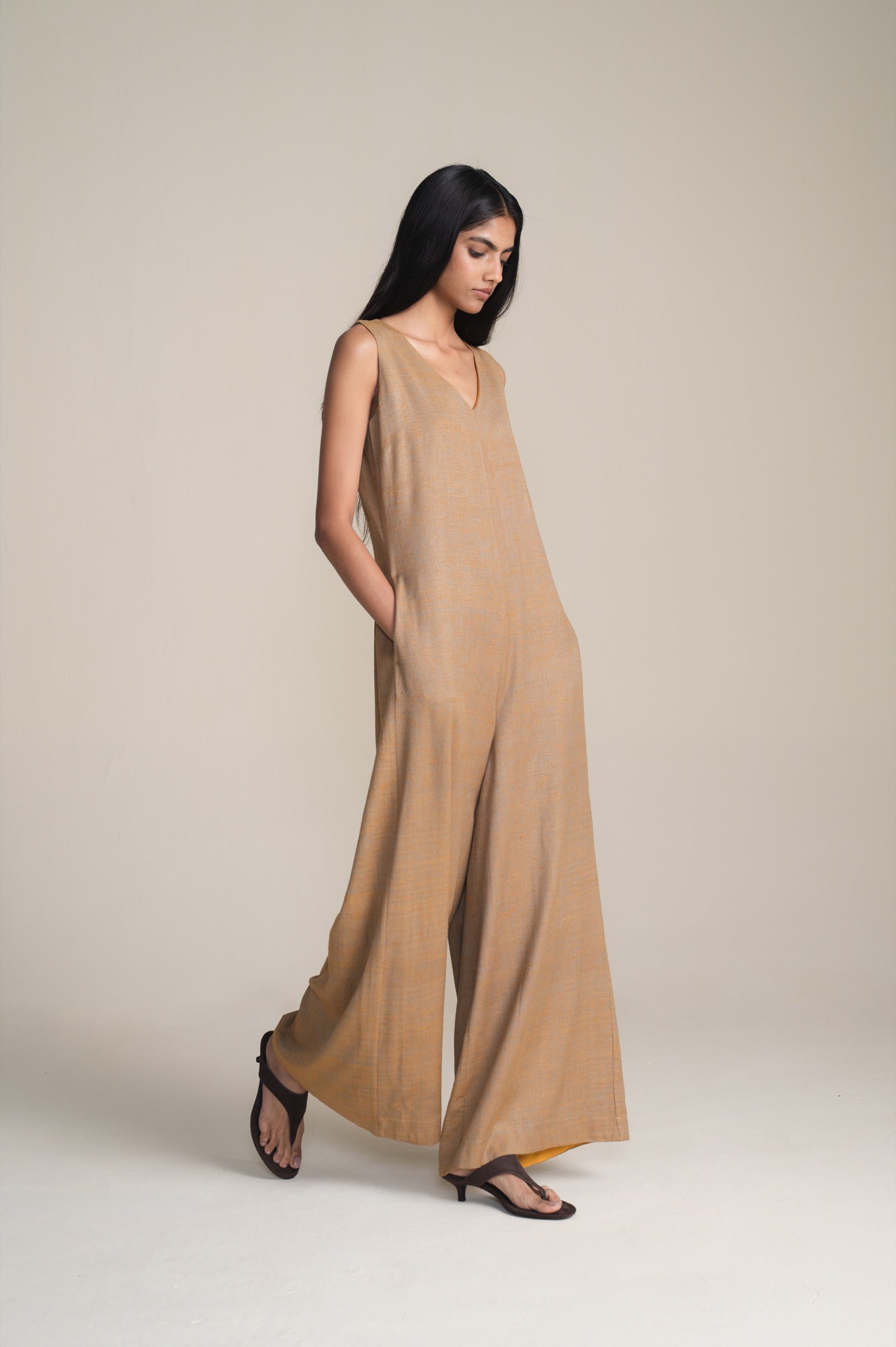 The Earth Jumpsuit | Marigold-Myrobalan
