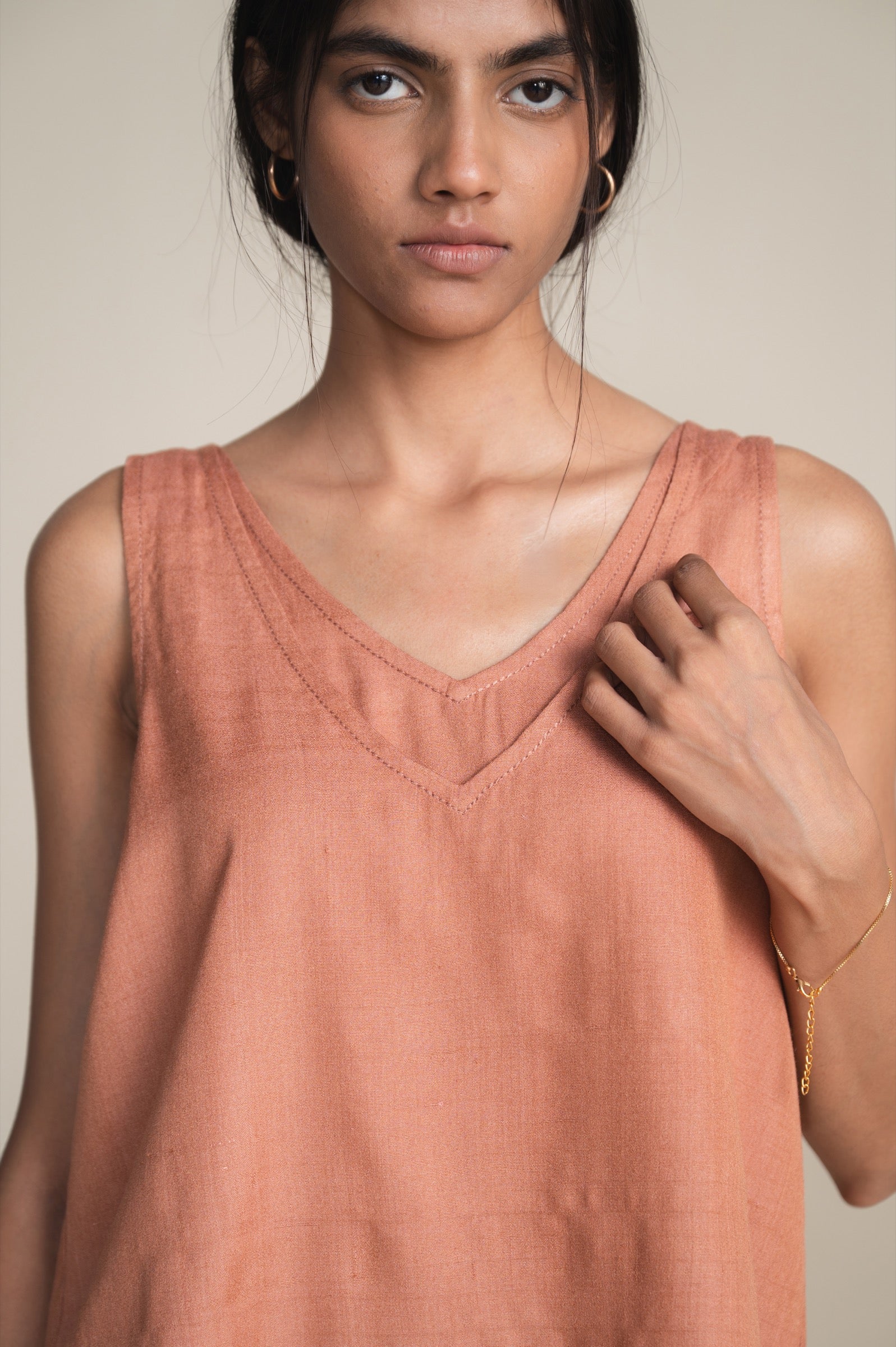 The Petal Chemise | Madder-Catechu