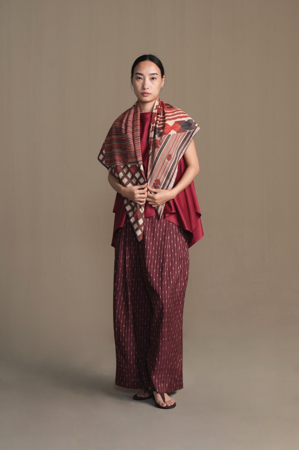 The Loom Scarf | Burnt Chestnut