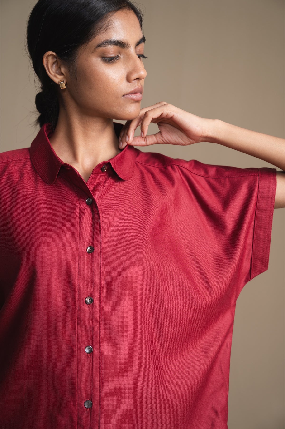 The Fern Shirt | Burgundy