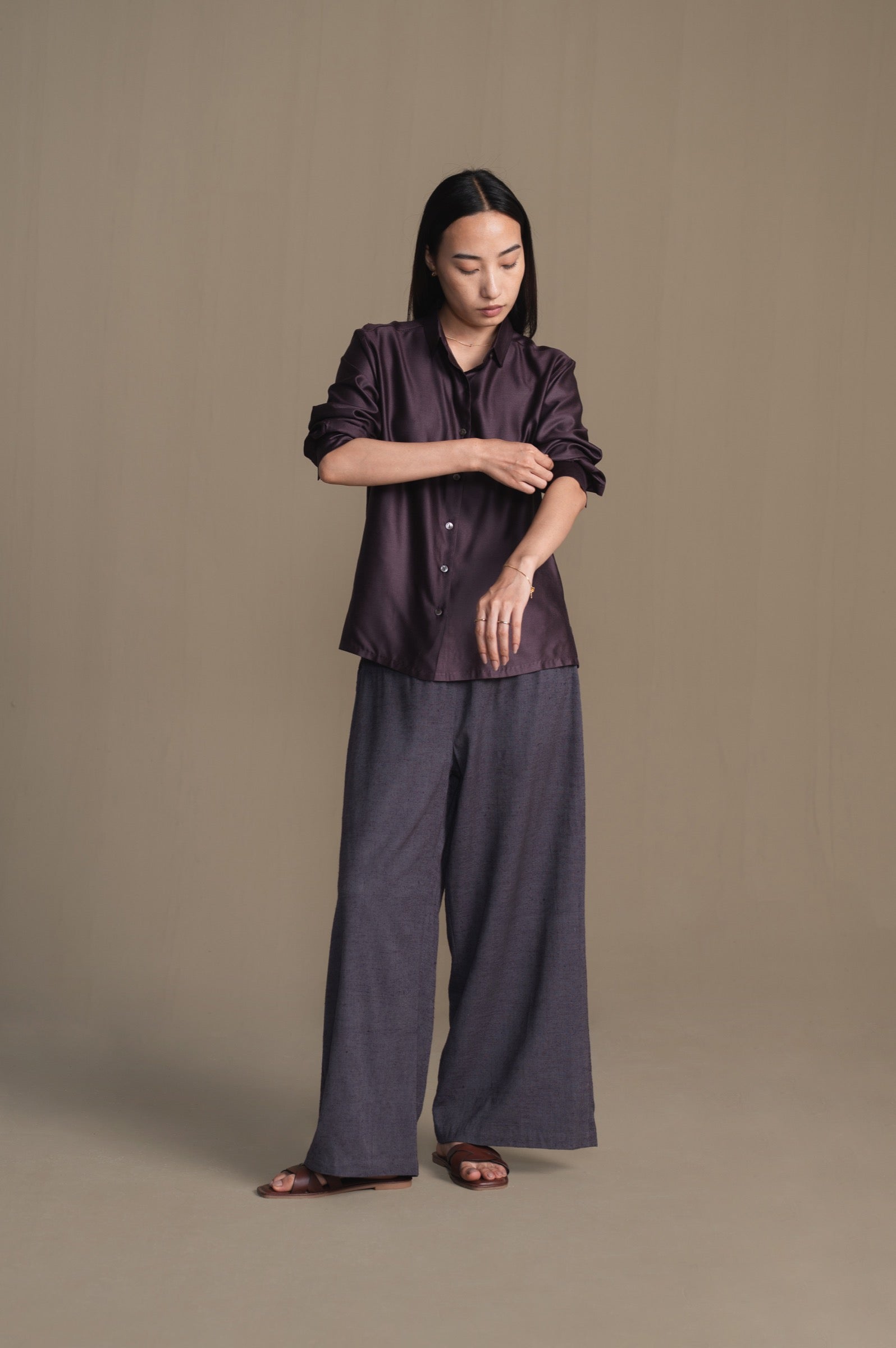The Button-Down | Aubergine