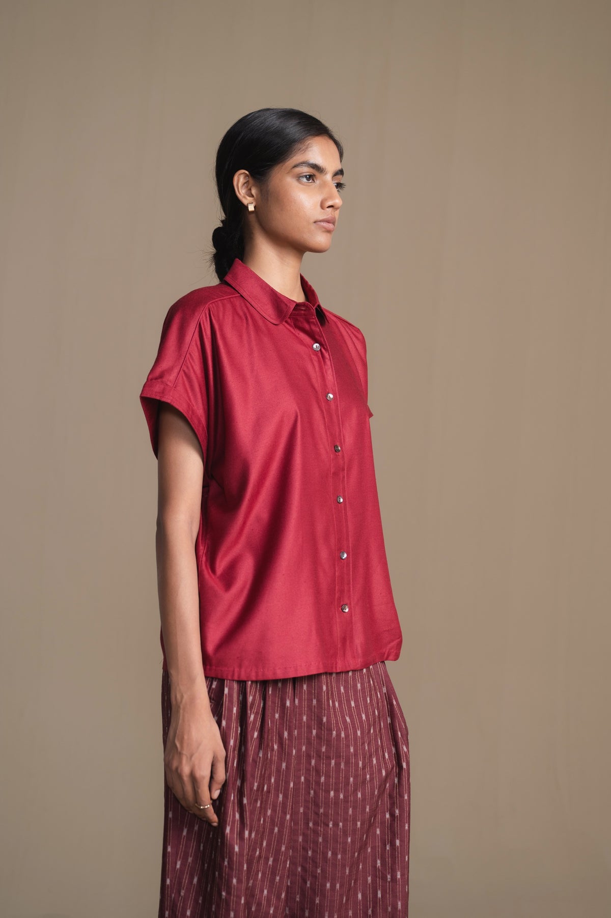 The Fern Shirt | Burgundy