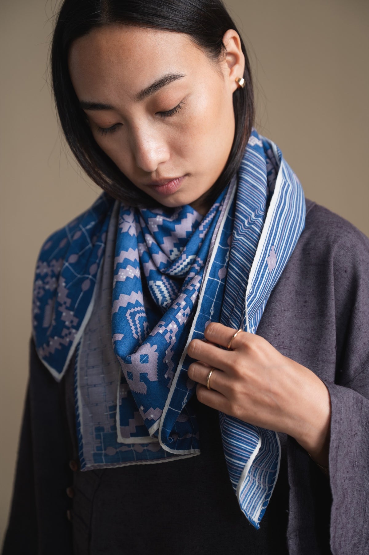 The Loom Scarf | Ensign Blue