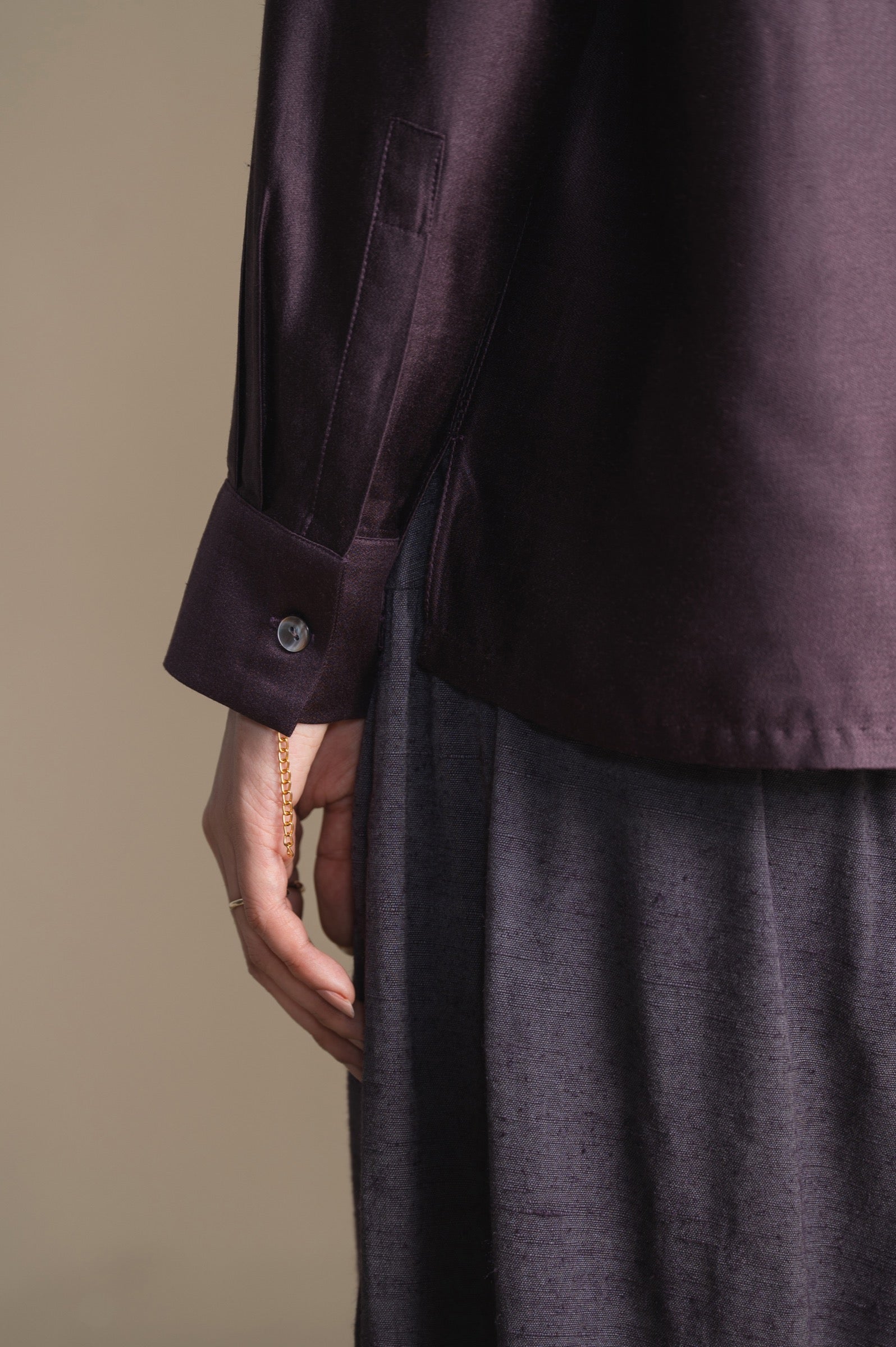 The Button-Down | Aubergine