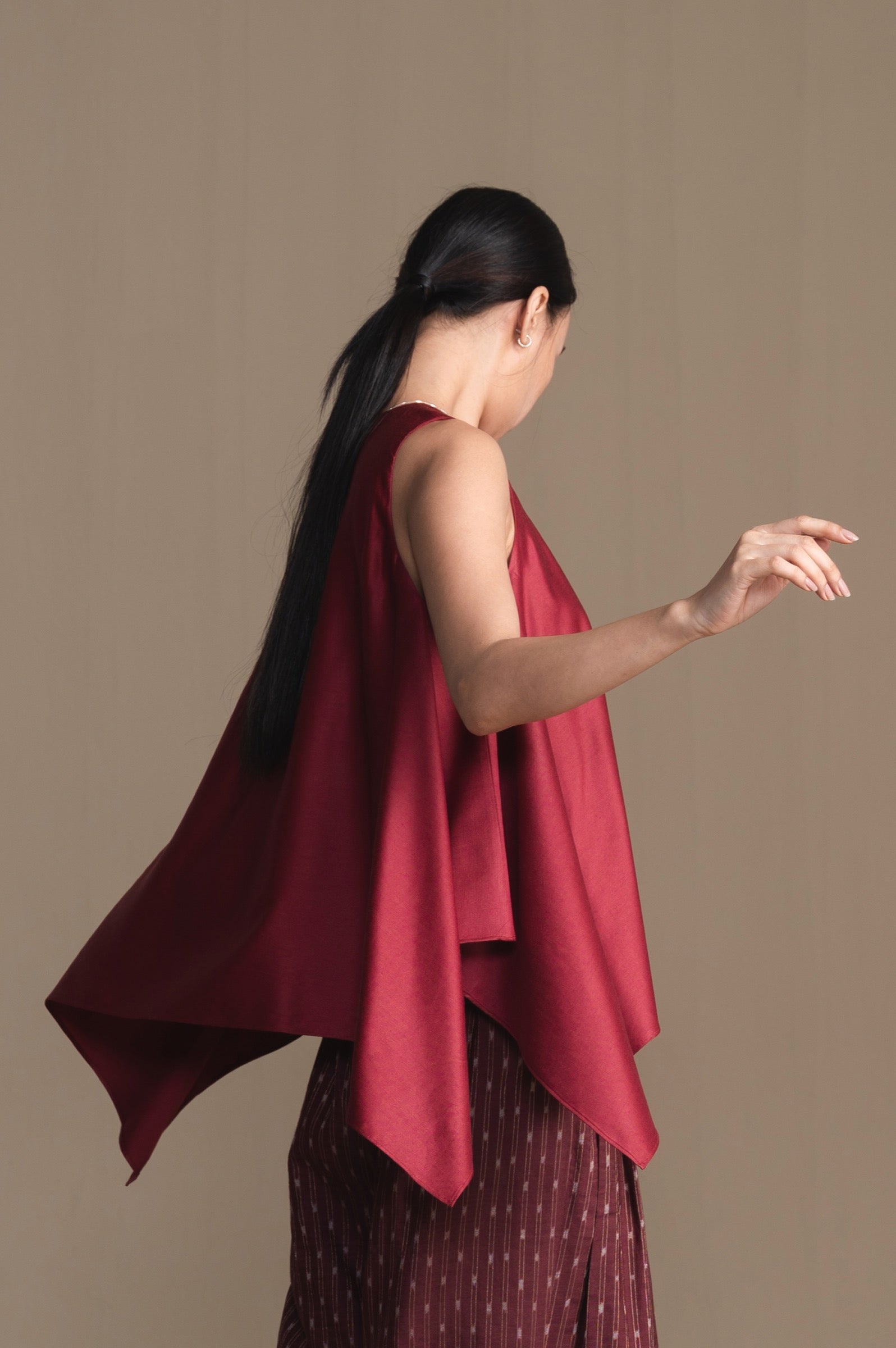 The Grace Blouse | Burgundy