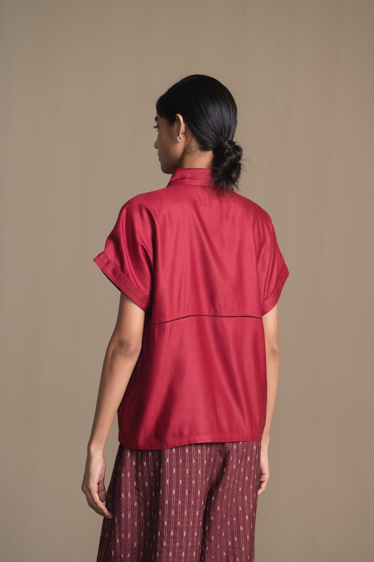 The Fern Shirt | Burgundy