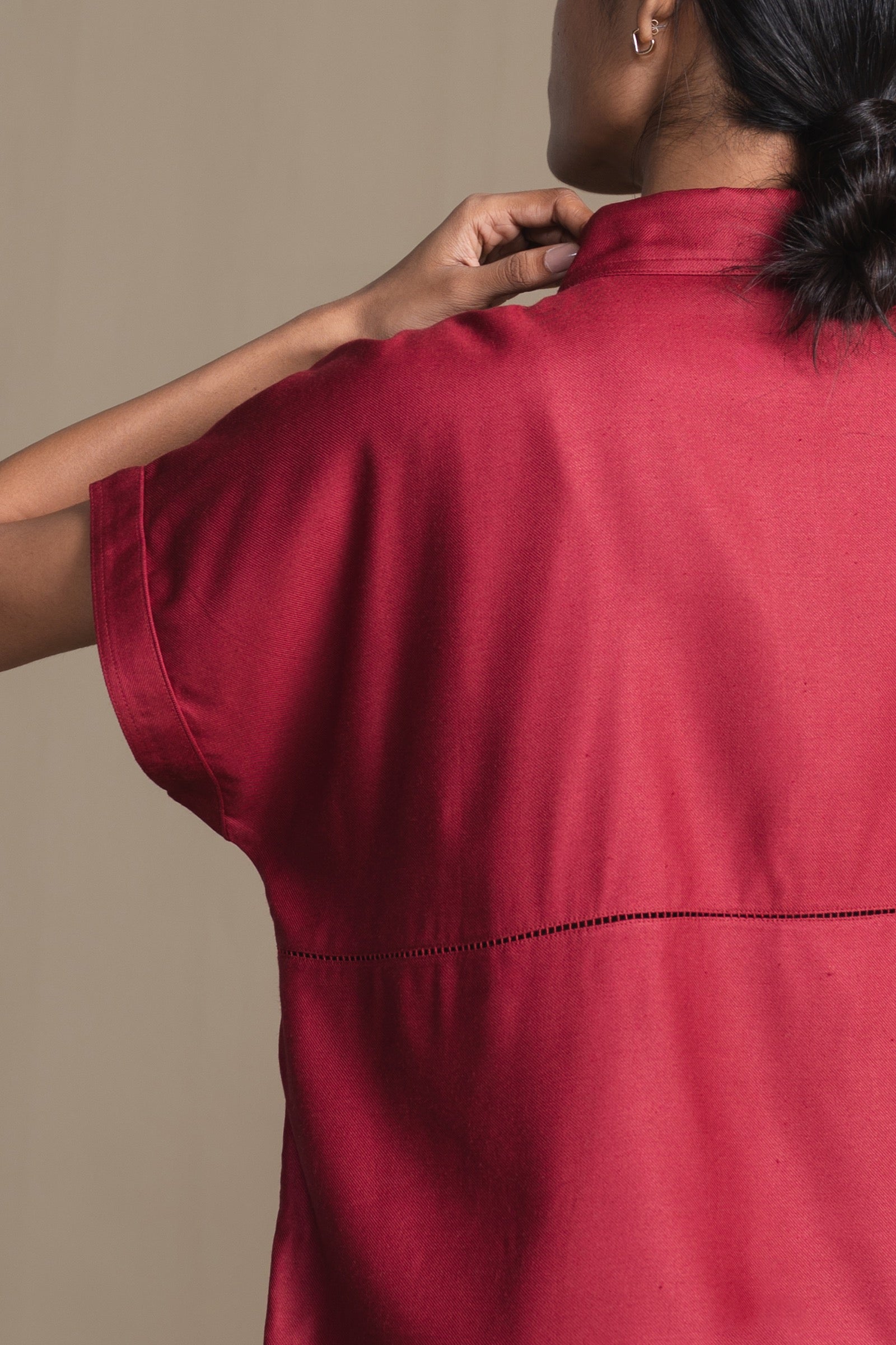 The Fern Shirt | Burgundy
