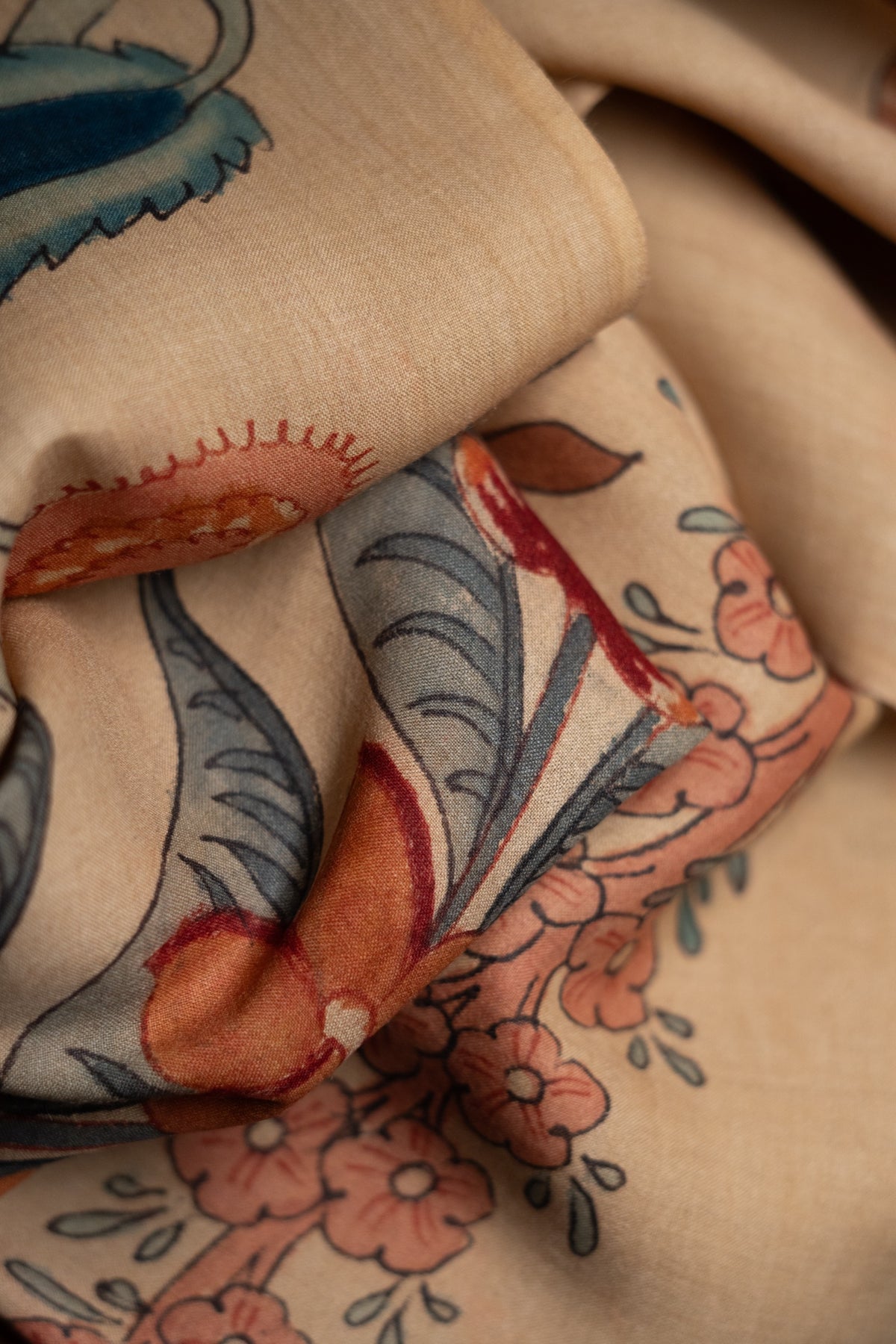 Kalamkari Stole | Dali