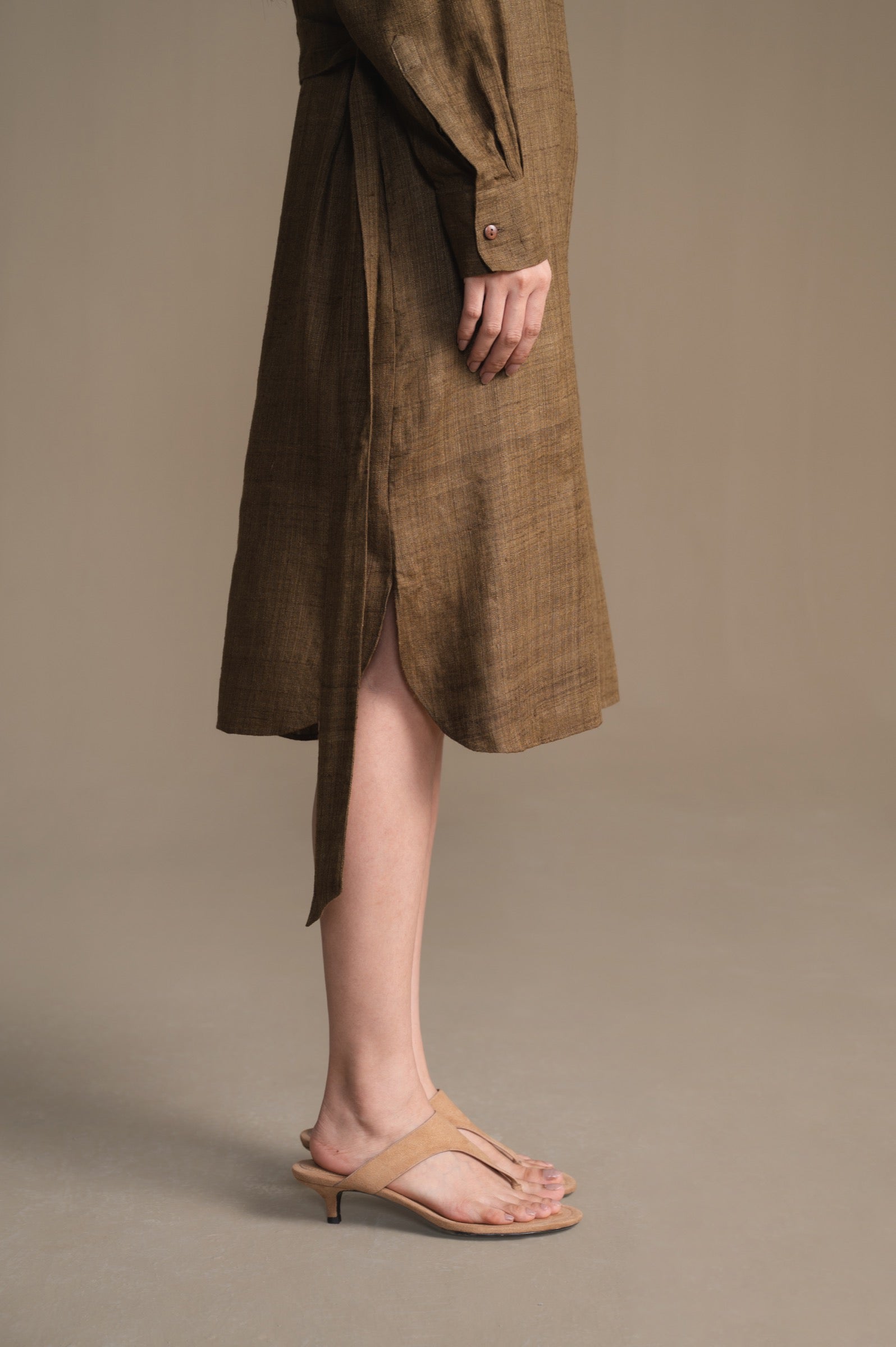 The Charkha Shirt Dress | Moss
