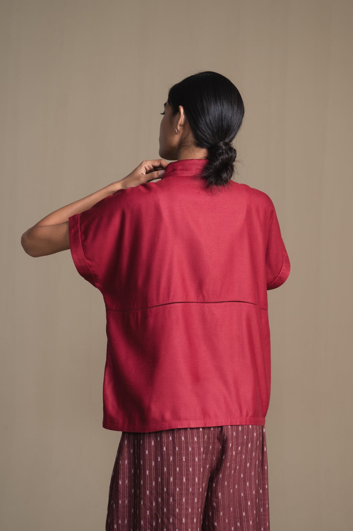 The Fern Shirt | Burgundy