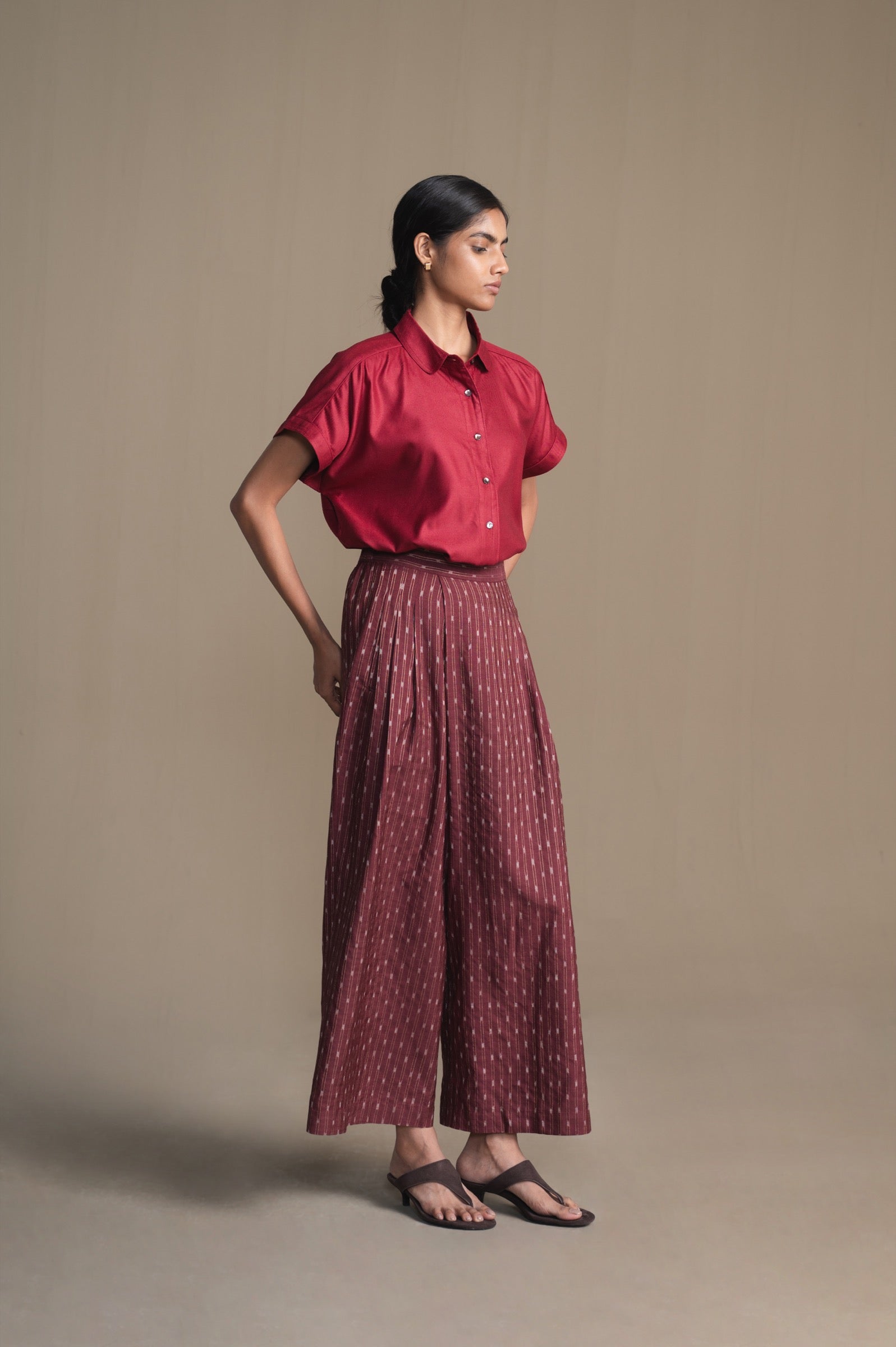 The Fern Shirt | Burgundy