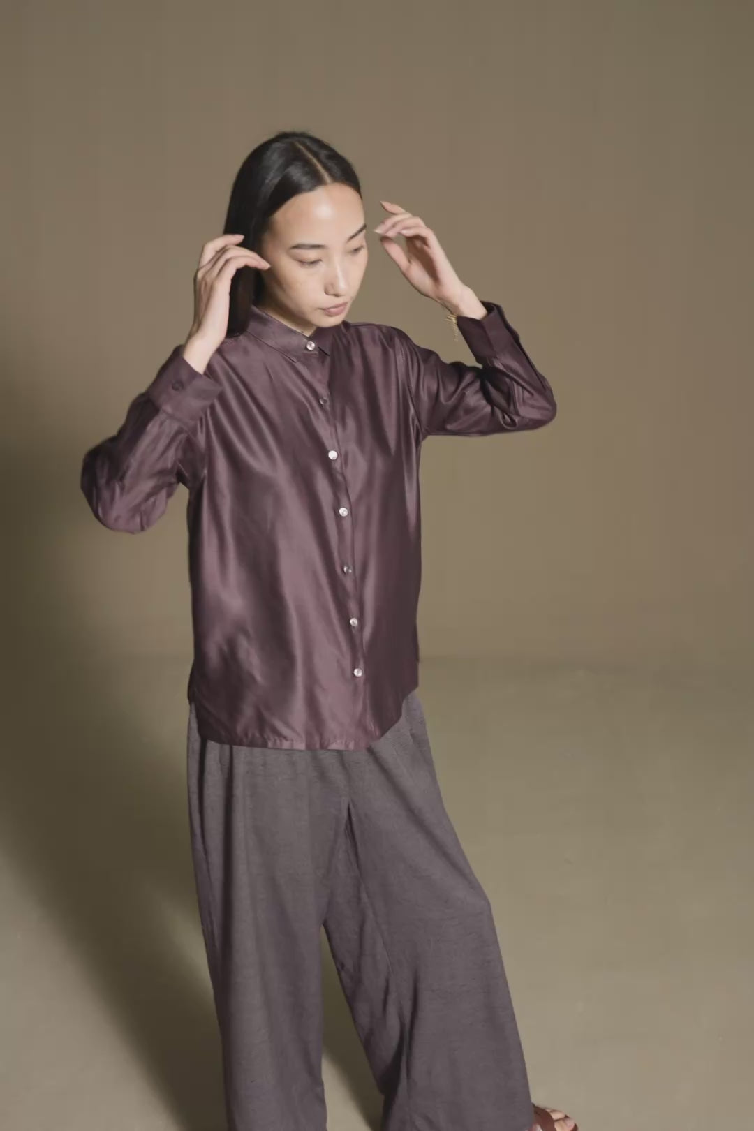 The Button-Down | Aubergine