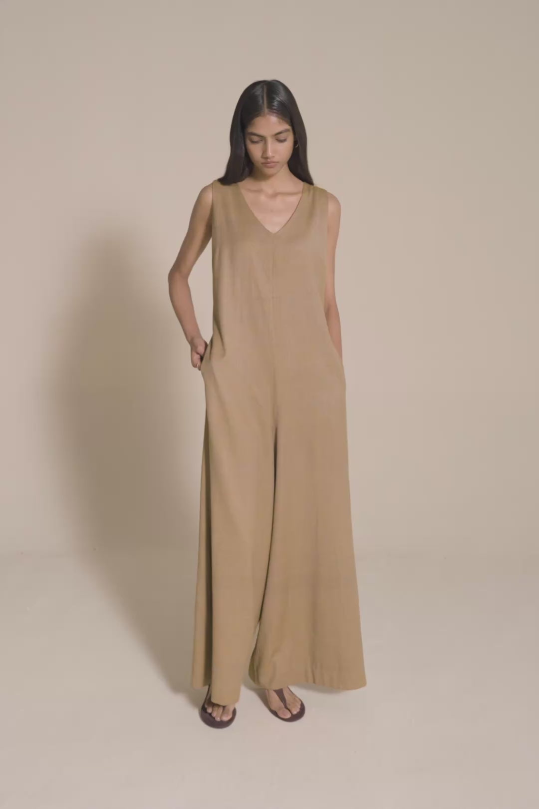 The Earth Jumpsuit | Marigold-Myrobalan