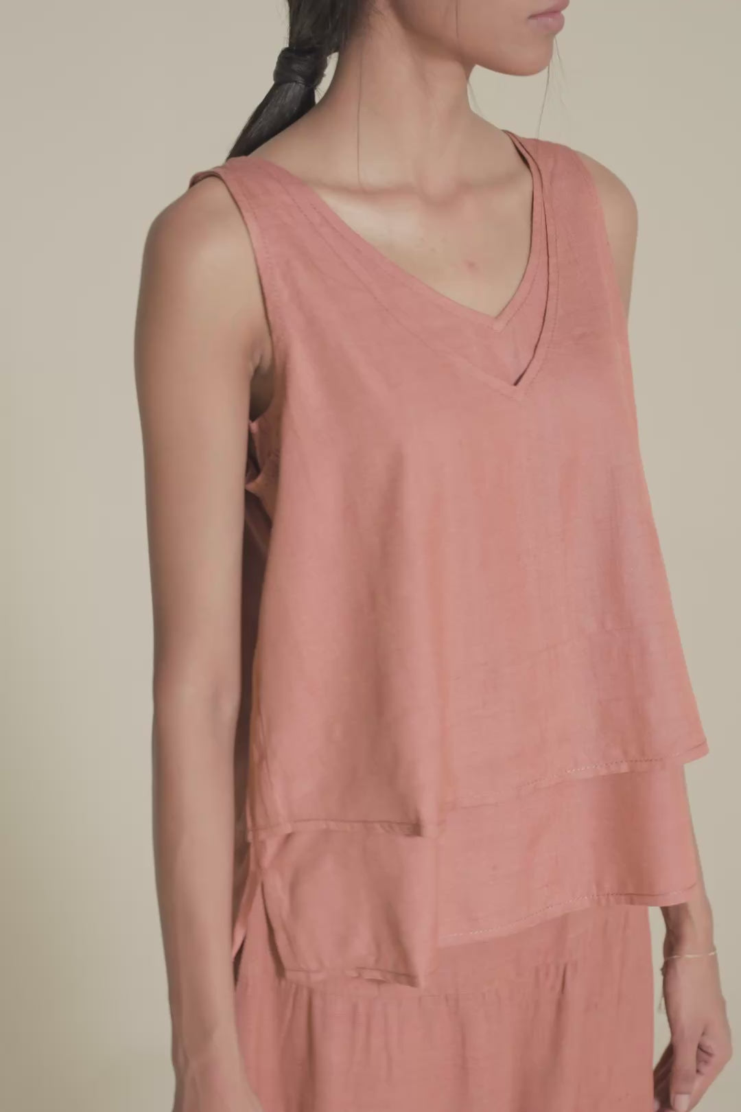 The Petal Chemise | Madder-Catechu