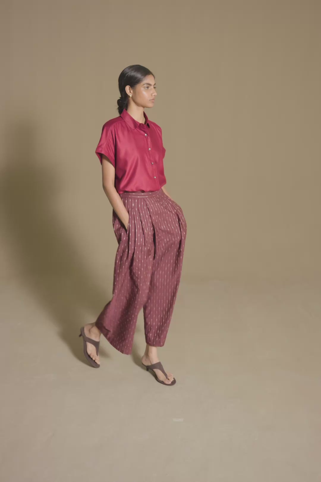 The Fern Shirt | Burgundy