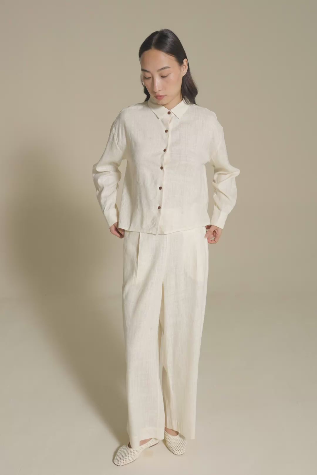 The Charkha Co-Ord | Ivory
